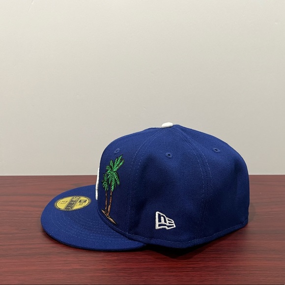 New Era, 59Fifty Fitted Hat, Los Angeles Dodgers, Blue & White - Picture 4 of 10